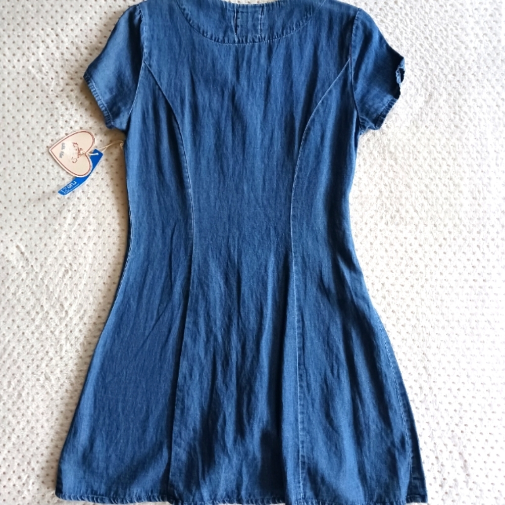 VTG Very cute button up Jean dress from Sadie Robertson collection Rue 21 - Picture 7 of 14